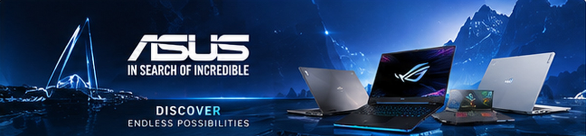 ASUS laptop banner