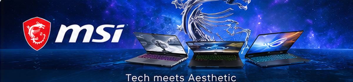 MSI laptop banner