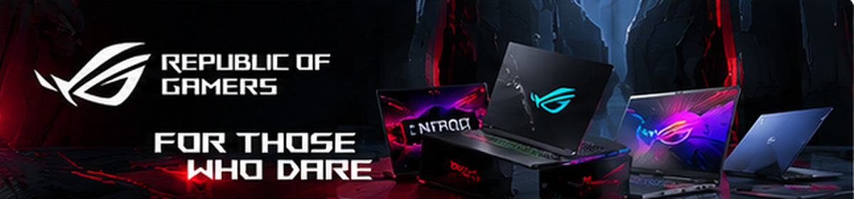 ROG laptop banner